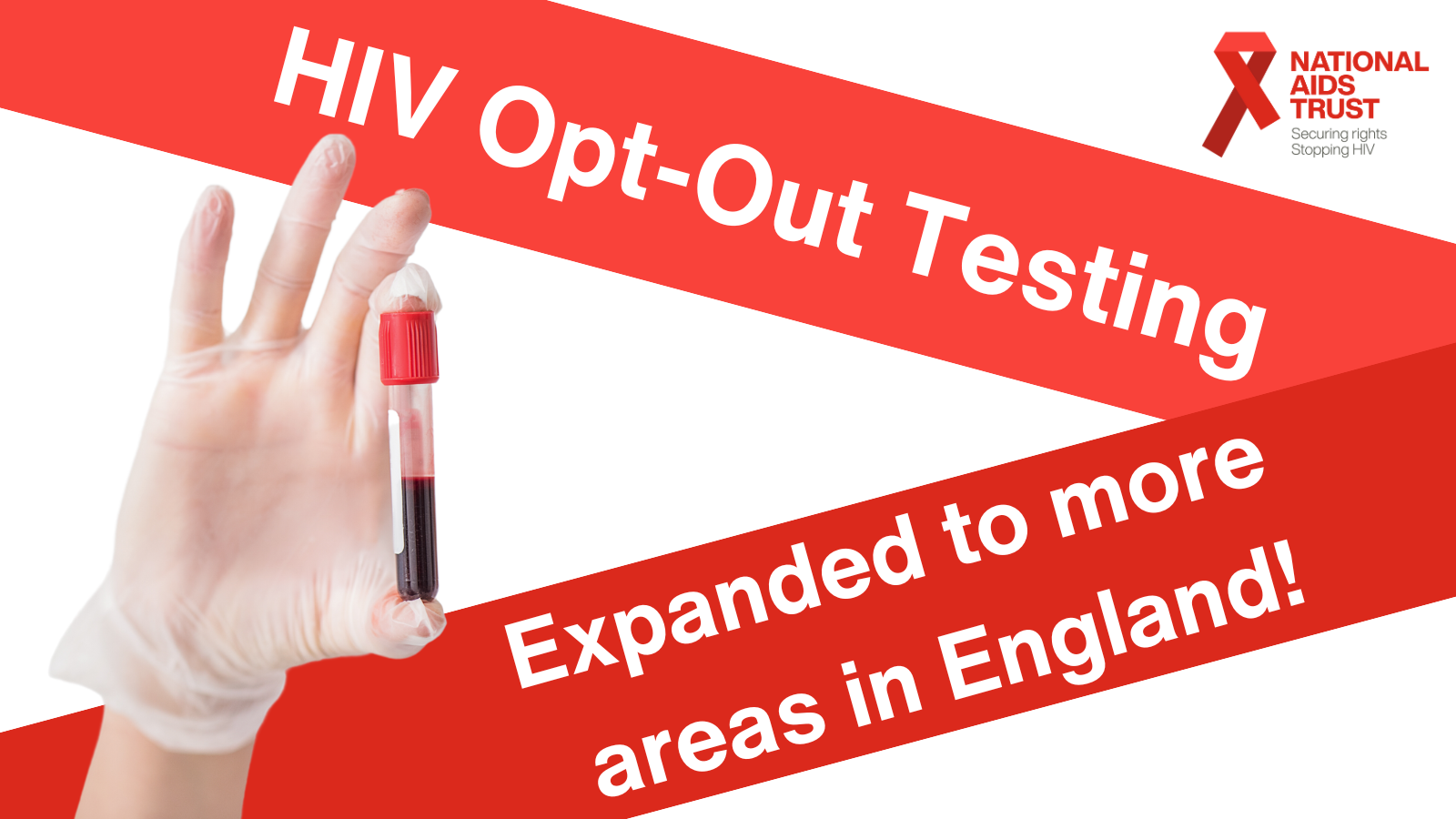 HIV Opt Out Testing expanded to more areas in England