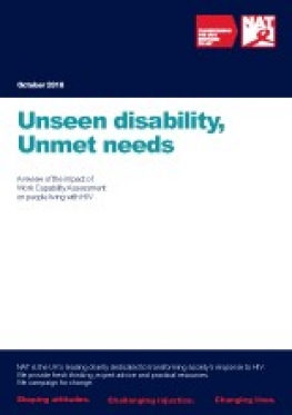 Unseen disability, Unmet needs: A review of the impact of Work Capability Assessment on people living with HIV